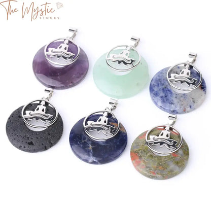 Chakra Series F850 Natural Stone Pendant