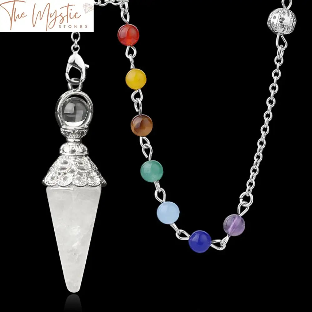 Chakra Silver Hexagonal Pendulum