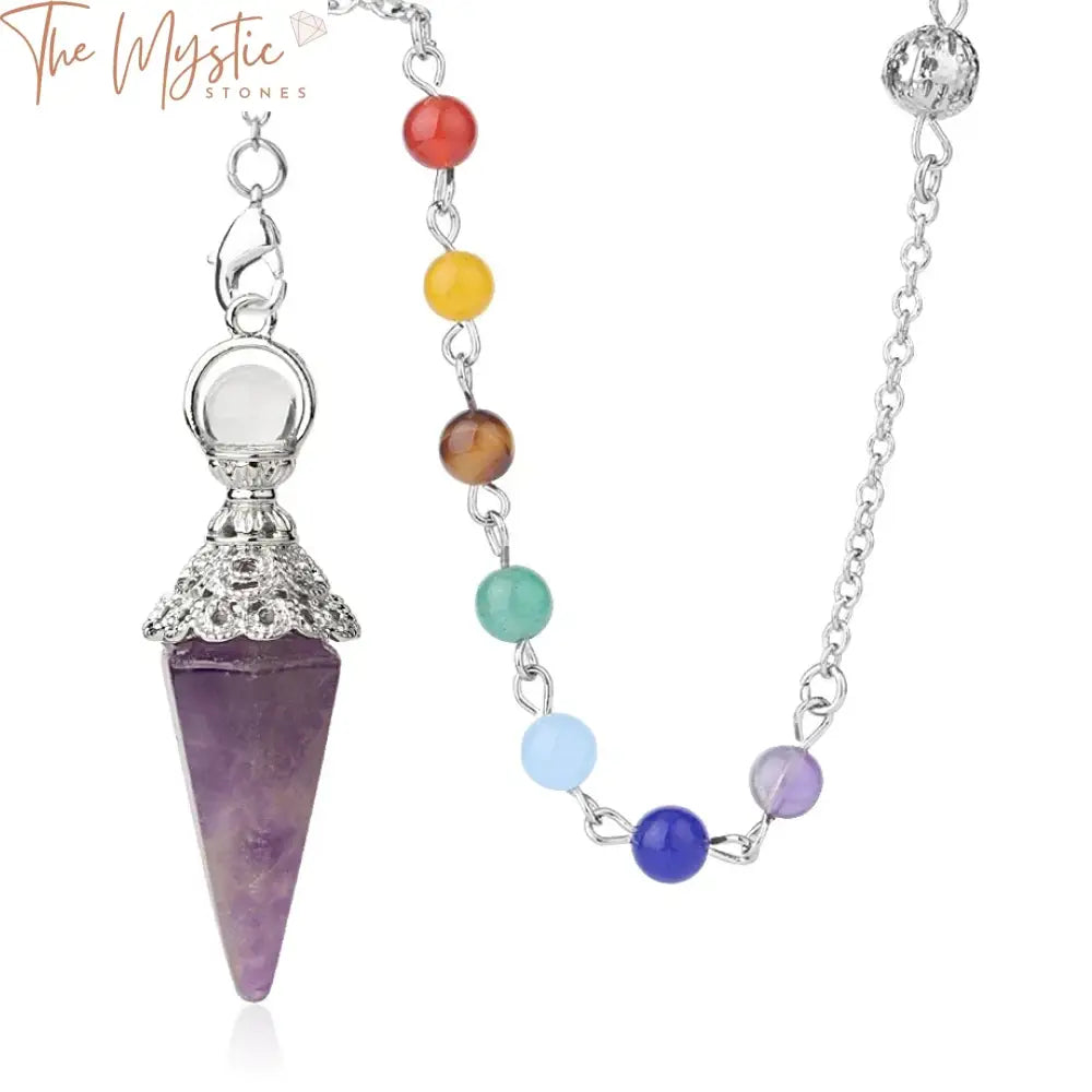 Chakra Silver Hexagonal Pendulum