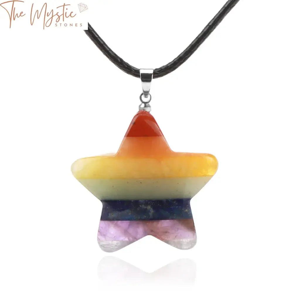 Chakra Star Crystal Pendant Necklace