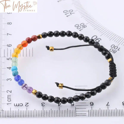 Chakra Stone 4Mm Beaded Bracelet