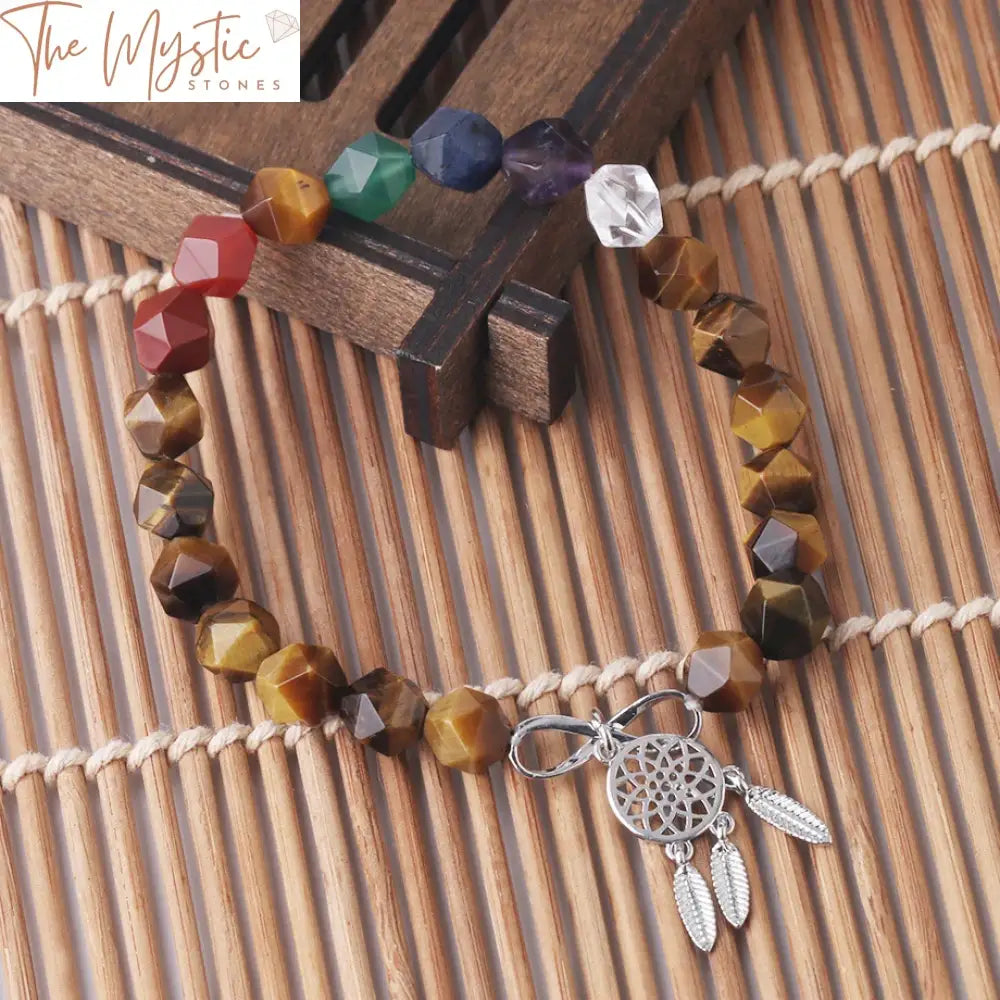 Chakra Stone Dream Catcher Bracelet