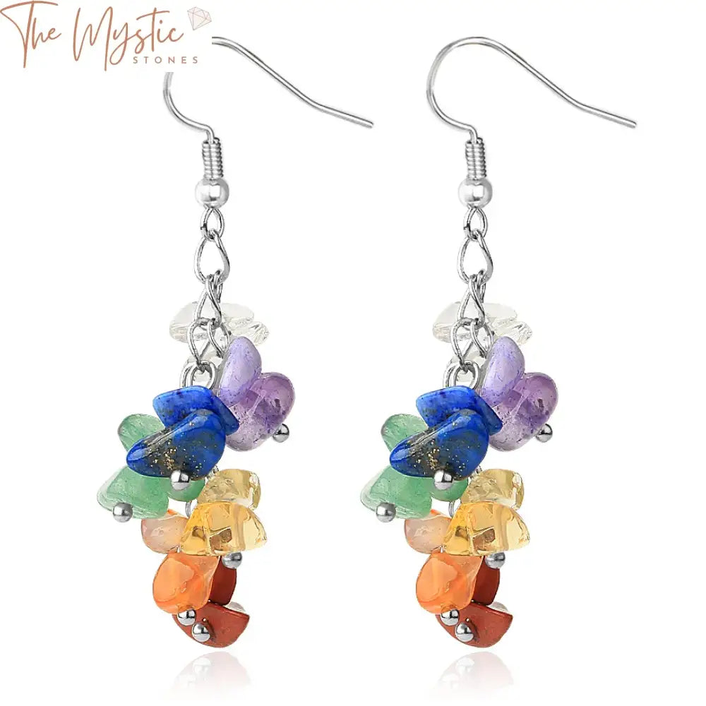 Chakra Stone Drop Earrings