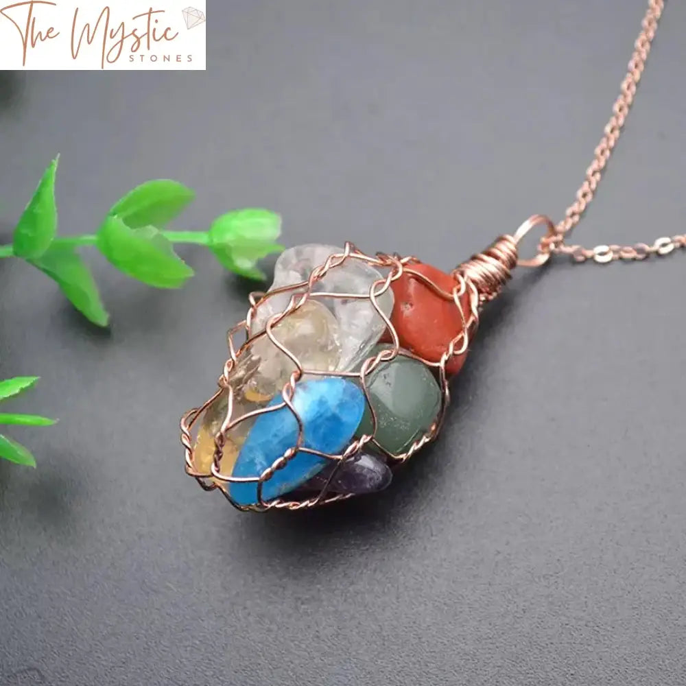 Chakra Stone Healing Pendant