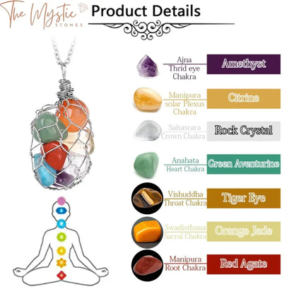 Chakra Stone Healing Pendant