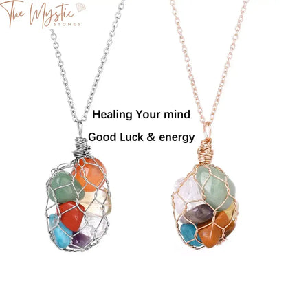 Chakra Stone Healing Pendant