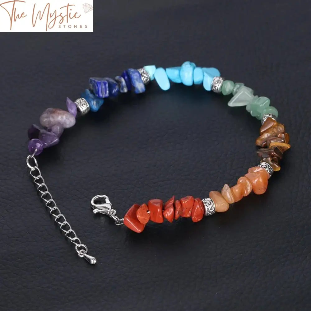 Chakra Stone Jewelry Set - Bracelets Ring Necklace Earrings