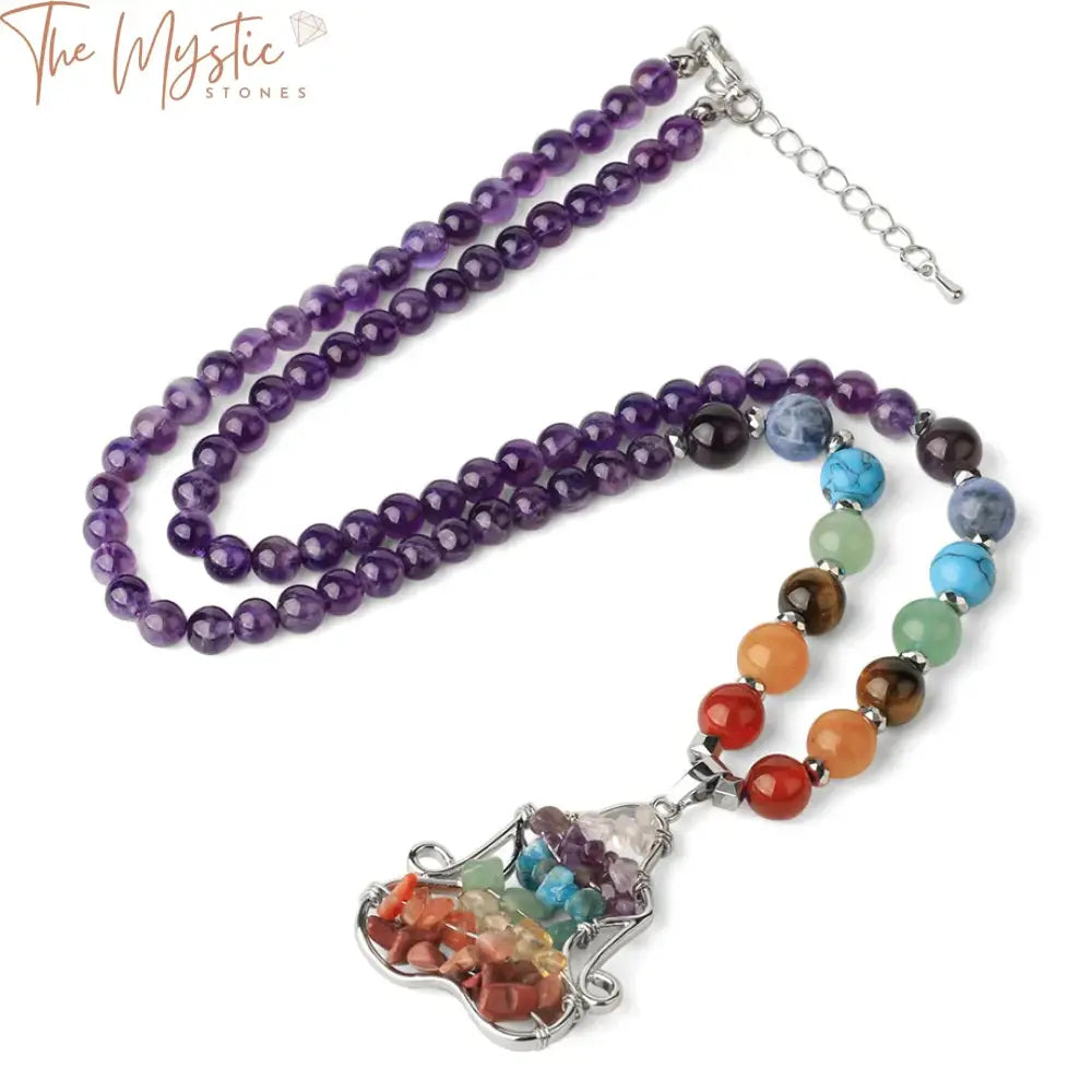 Chakra Stone Pendant Necklace