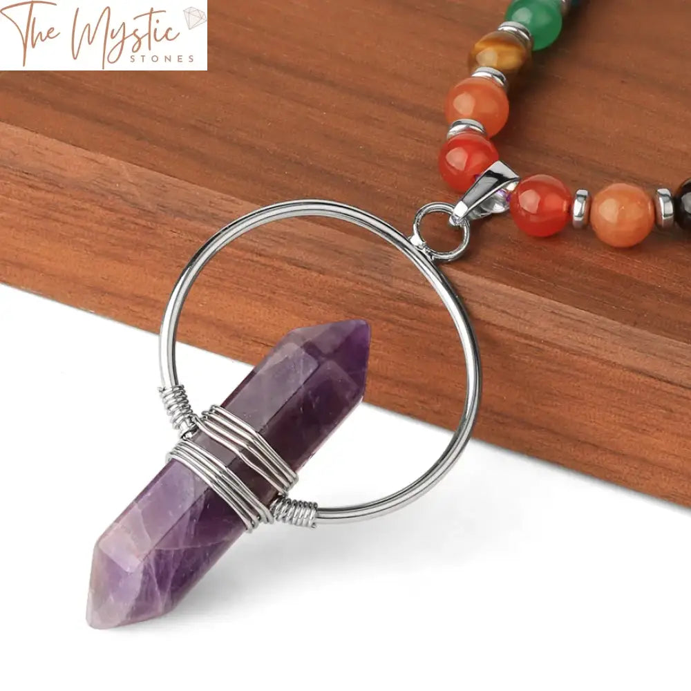 Chakra Stone Pendant Necklace