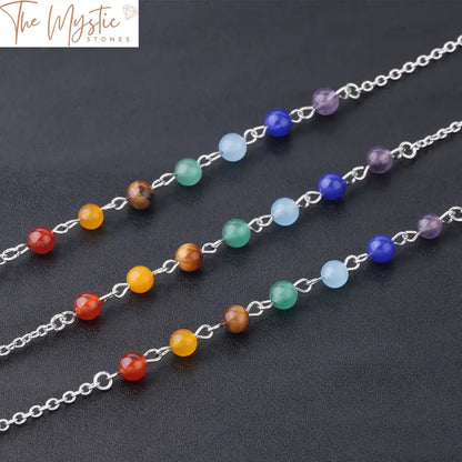 Chakra Stone Pendulum Bullet Necklace