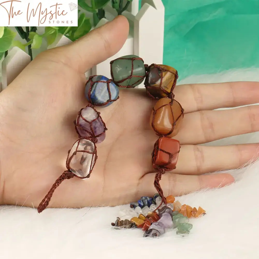 Chakra Stone Tassel Car Hanging