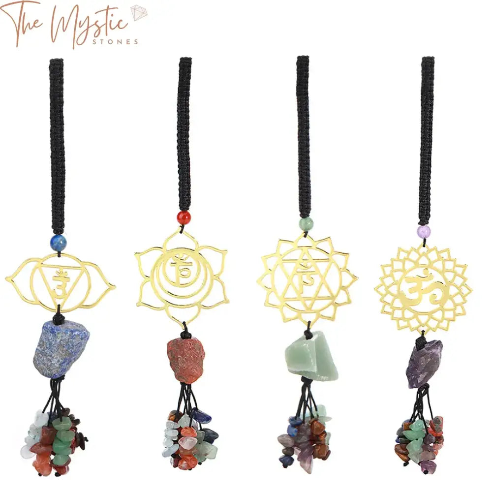 Chakra Stone Tassel Keychain