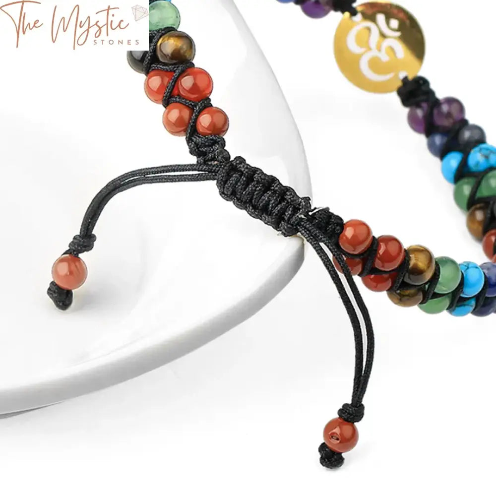 Chakra Tree Of Life Braided Bracelet