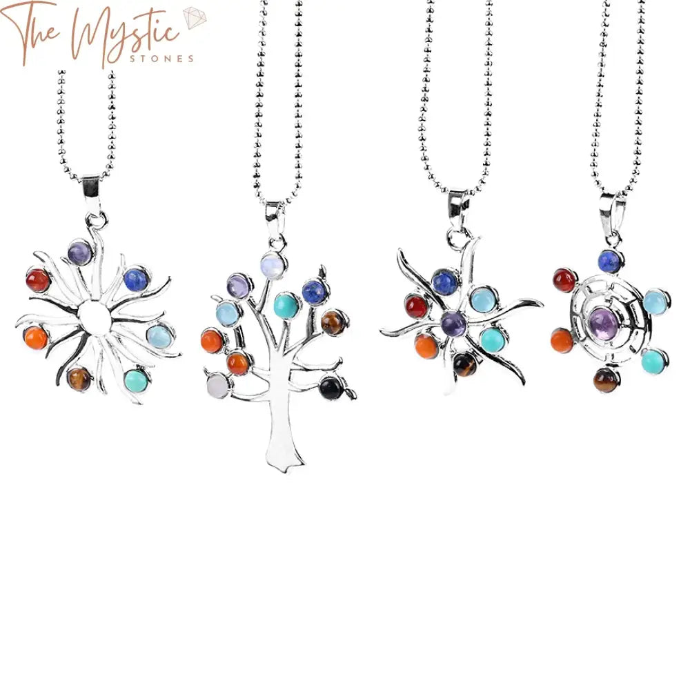 Chakra Tree Of Life Energy Necklace