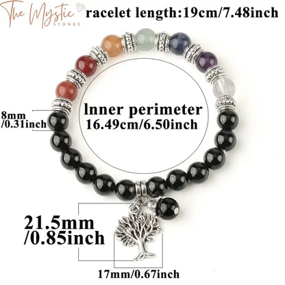 Chakra Tree Of Life Healing Bracelet