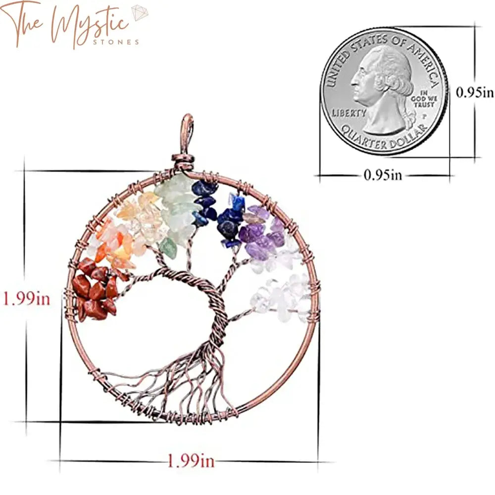 Chakra Tree Of Life Healing Pendant