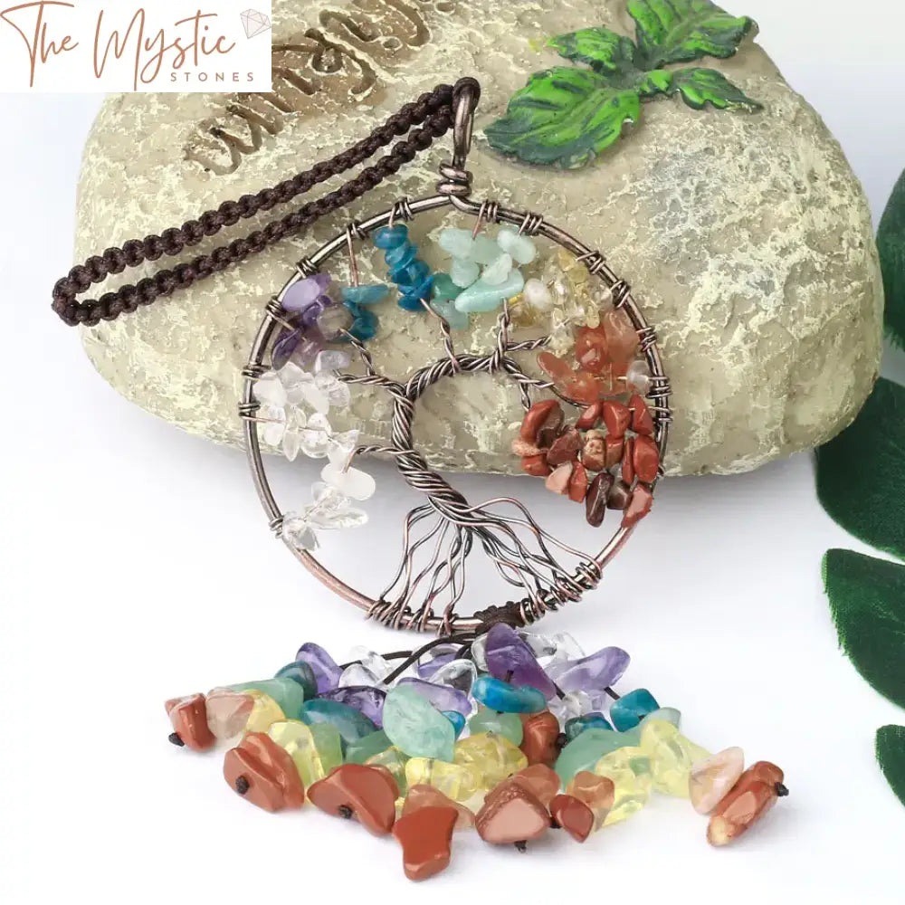 Chakra Tree Of Life Heart Keychain