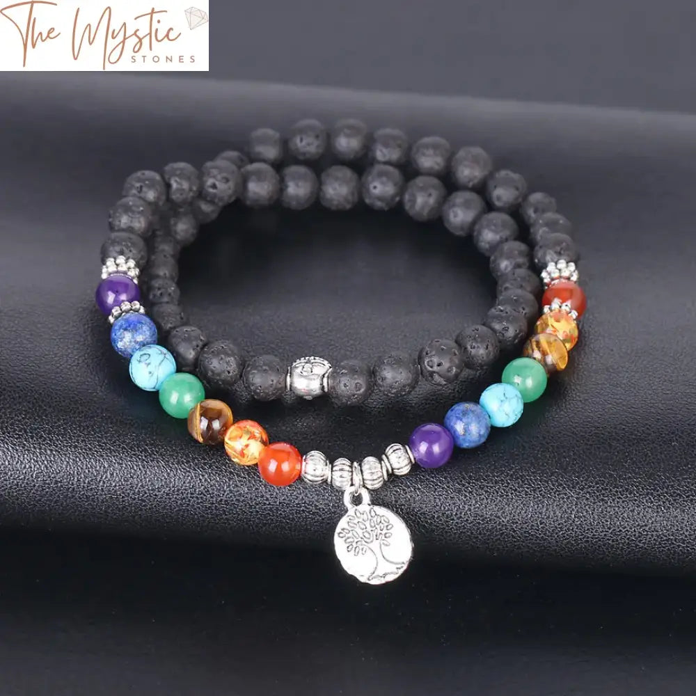 Chakra Tree Of Life Multilayer Bracelet