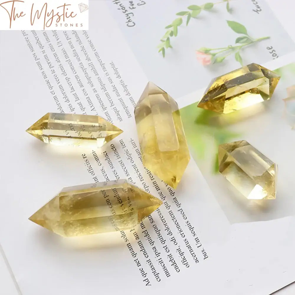 Citrine Double Terminated Wand 40-50Mm