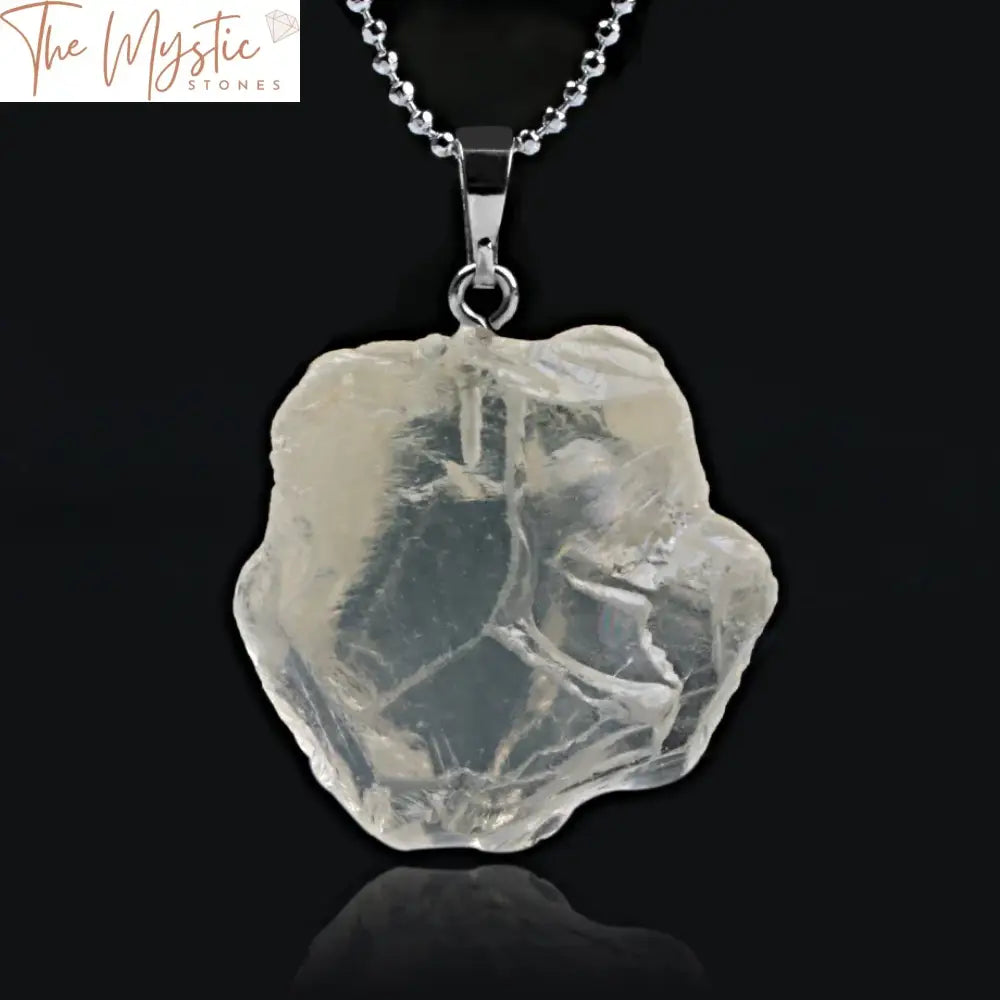 Clear Crystal Quartz Reiki Healing Pendant