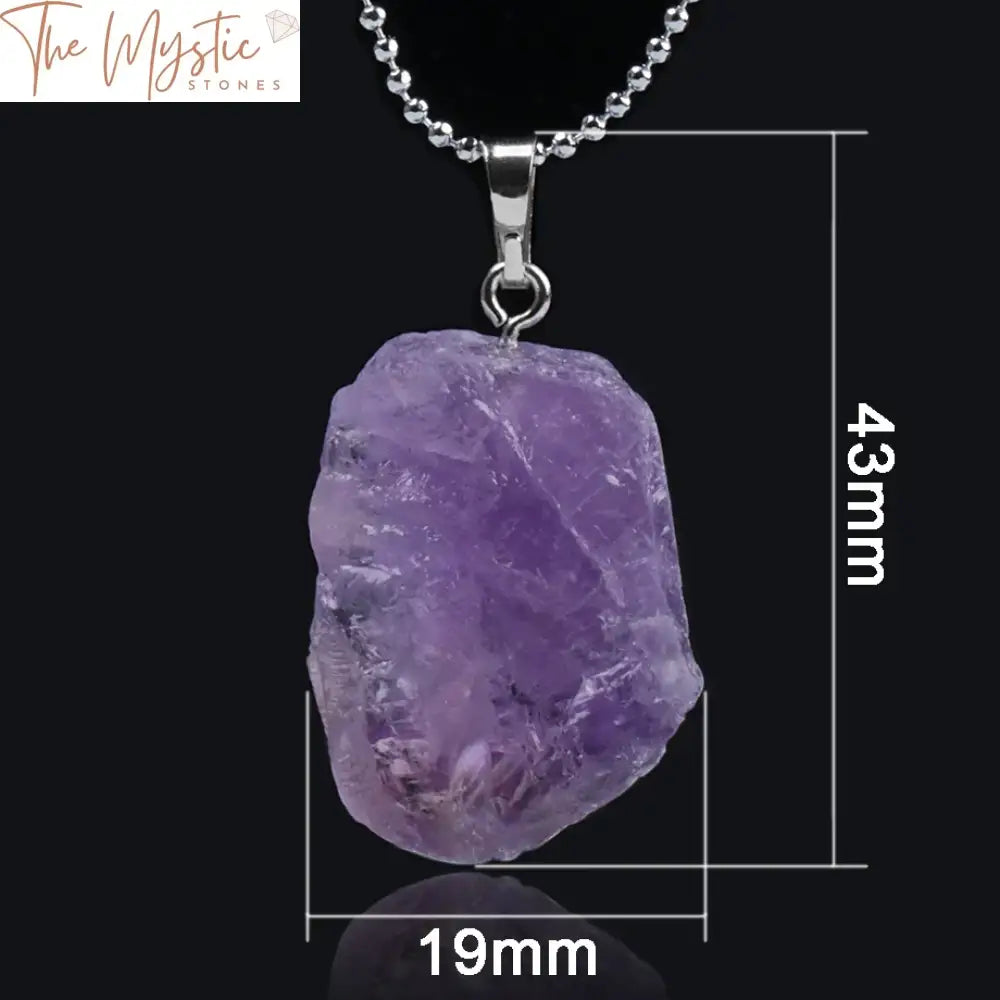 Clear Crystal Quartz Reiki Healing Pendant