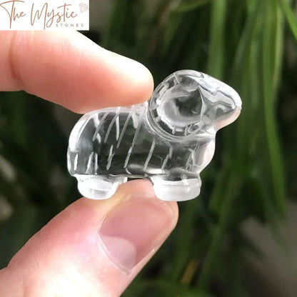 Clear Quartz Crystal Animal Figurines