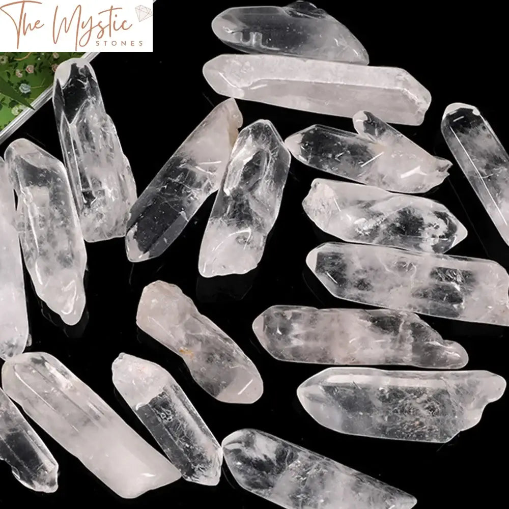 Clear Quartz Crystal Points - Bulk Pack For Jewelry And Healing Crafts