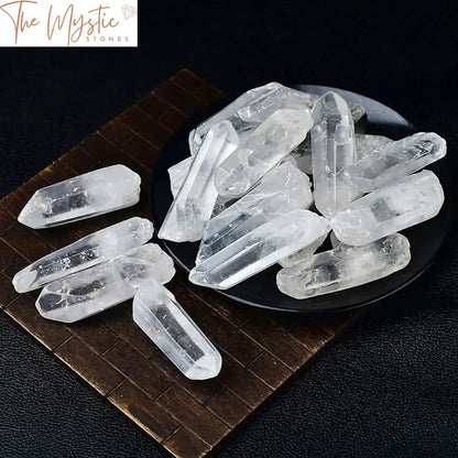 Clear Quartz Crystal Points - Bulk Pack For Jewelry And Healing Crafts