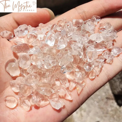 Clear Quartz Crystal Tumbled Chips