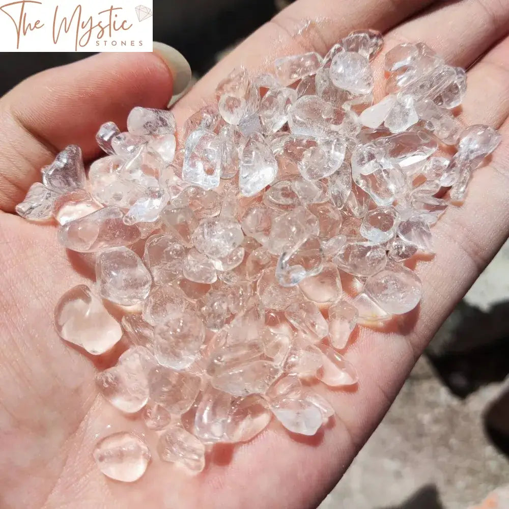 Clear Quartz Crystal Tumbled Chips