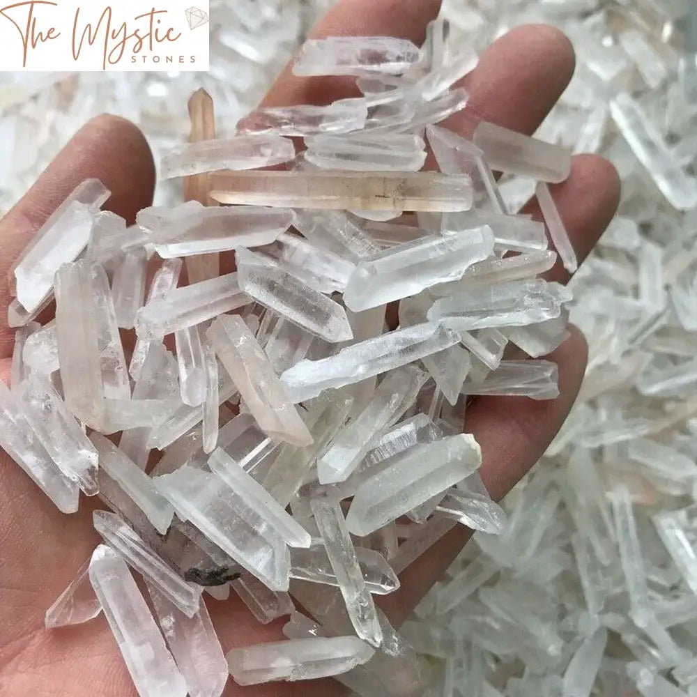 Clear Quartz Crystal Wand Points - Bulk 250G