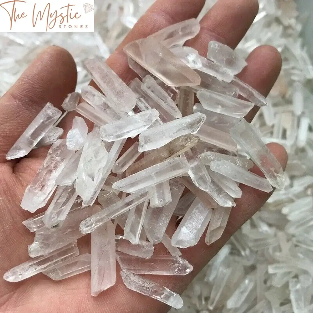 Clear Quartz Crystal Wand Points - Bulk 250G