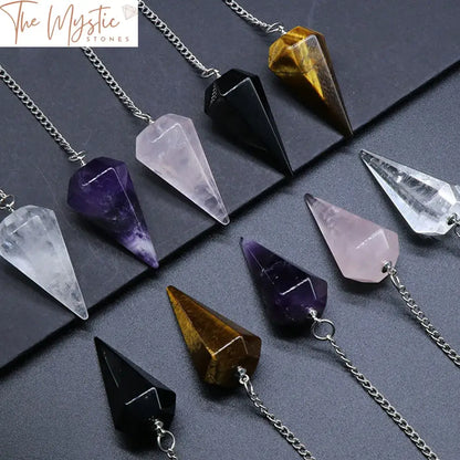 Clear Quartz Hexagonal Pendulum