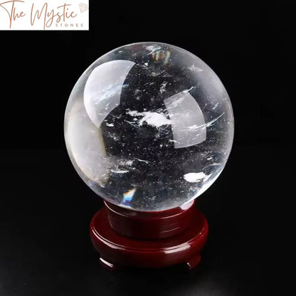 Clear Smelting Quartz Crystal Sphere 90-95Mm