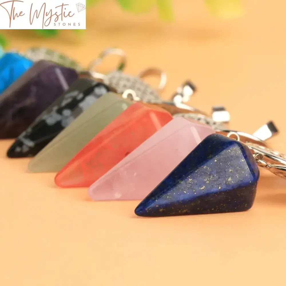 Cone Healing Stone Pendant Necklace