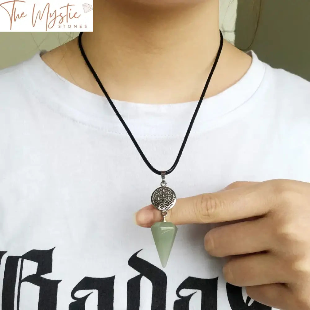 Cone Healing Stone Pendant Necklace