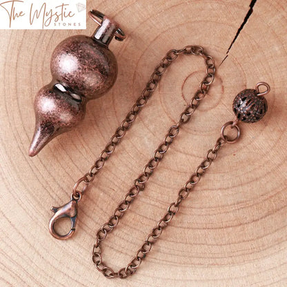 Copper Double Sphere Dowsing Pendulum