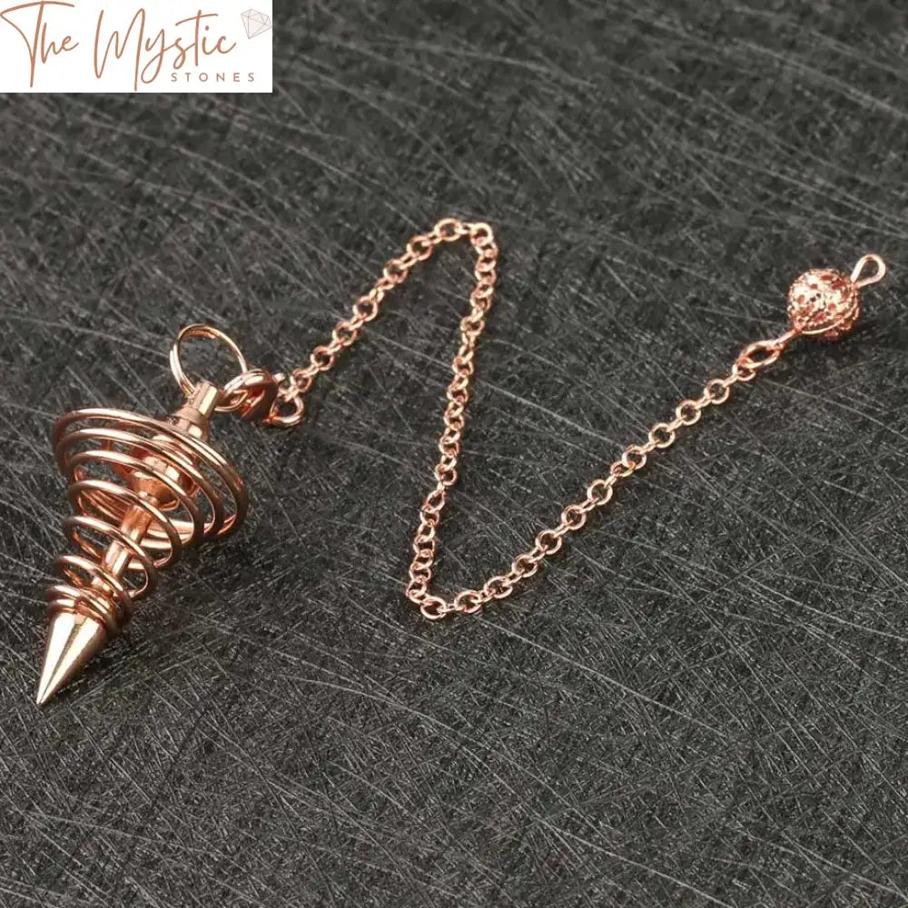 Copper Healing Spiral Pendulum