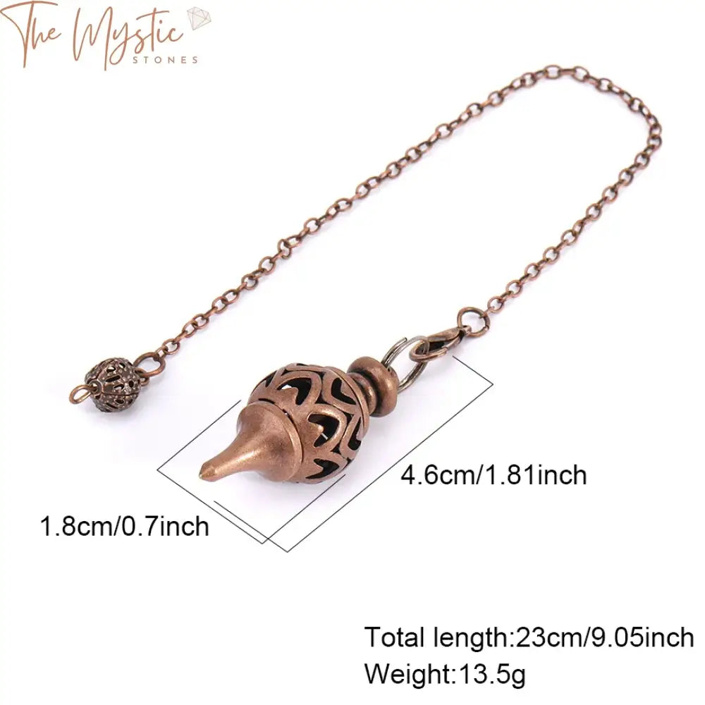 Copper Pendant Dowsing Pendulum