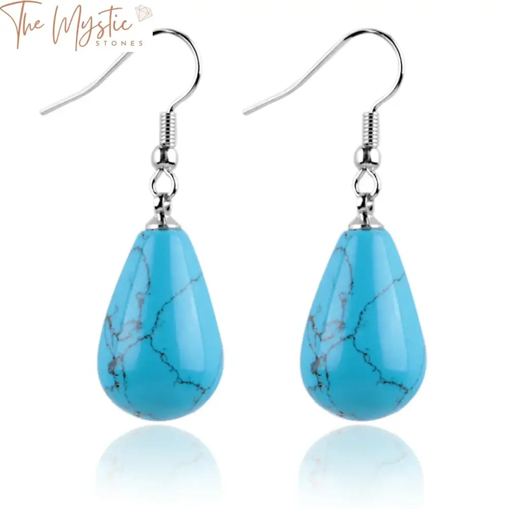 Copper Vintage Pear-Shaped Tophus Drop Earrings