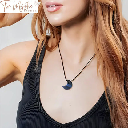 Crescent Crystal Moon Necklace