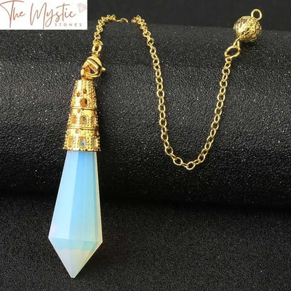 Crystal Cone Pendulum - 12 Faceted Divination Tool