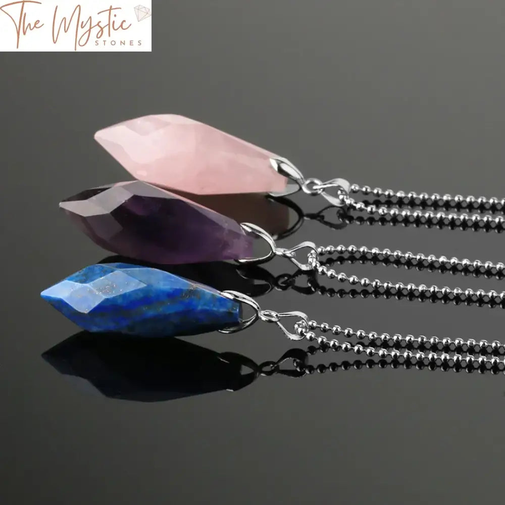 Crystal Healing Pendant Necklaces