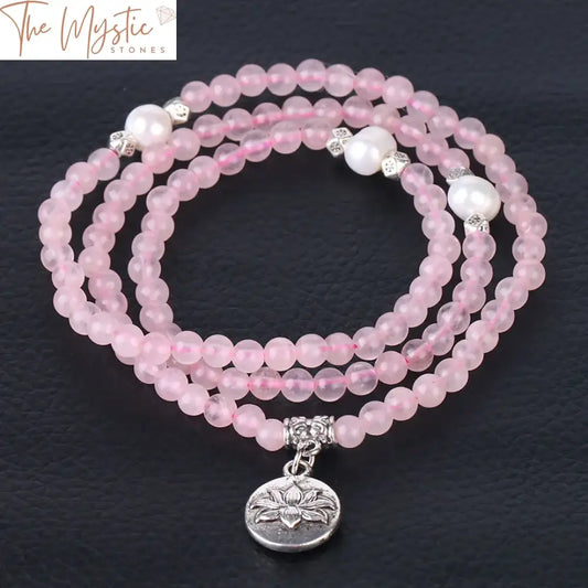 Crystal & Pearl Natural Stone Multilayer Bracelet