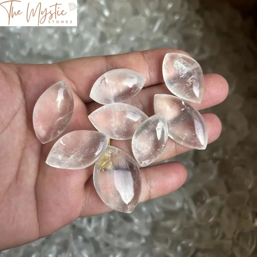 Crystal Quartz Leaf-Shaped Healing Stones