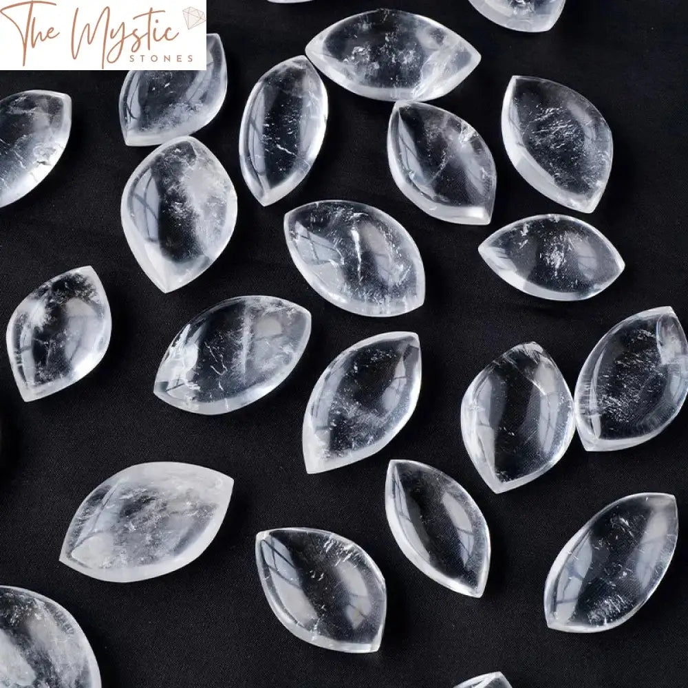 Crystal Quartz Leaf-Shaped Healing Stones