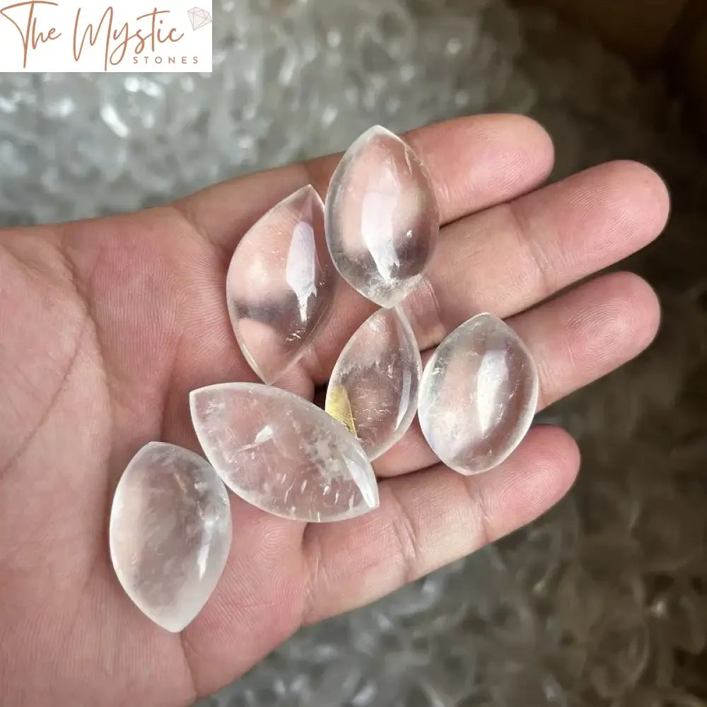 Crystal Quartz Leaf-Shaped Healing Stones