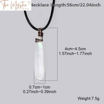 Crystal Stone Pendant Necklace