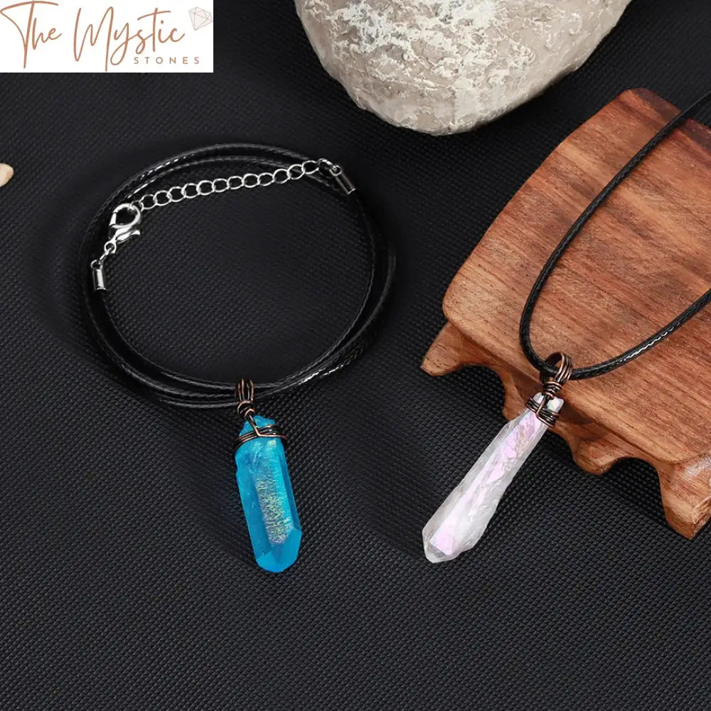 Crystal Stone Pendant Necklace