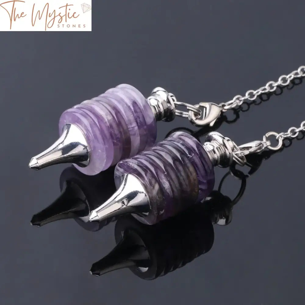 Crystal Tiger Eye & Amethyst Dowsing Pendulum